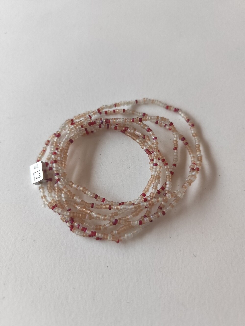 3/$25💙Me To We Rafiki Friendship Bracelet Beaded Clear and Red